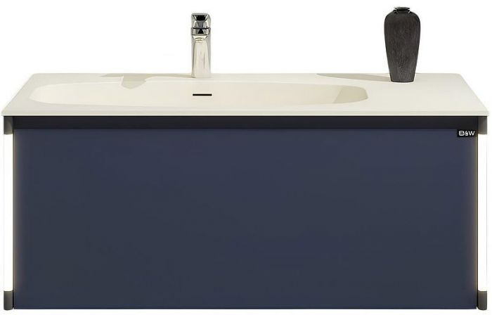 Тумба с раковиной Black&White Universe U945.800 80 945800 подвесная Dark Blue
