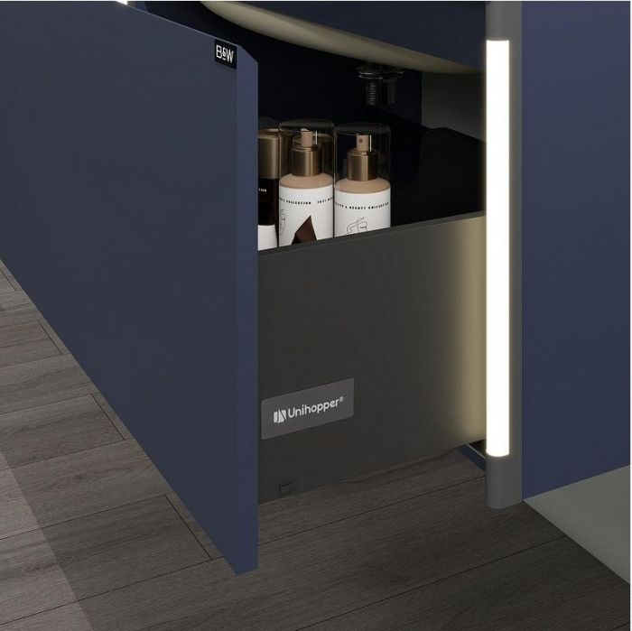 Тумба с раковиной Black&White Universe U945.800 80 945800 подвесная Dark Blue