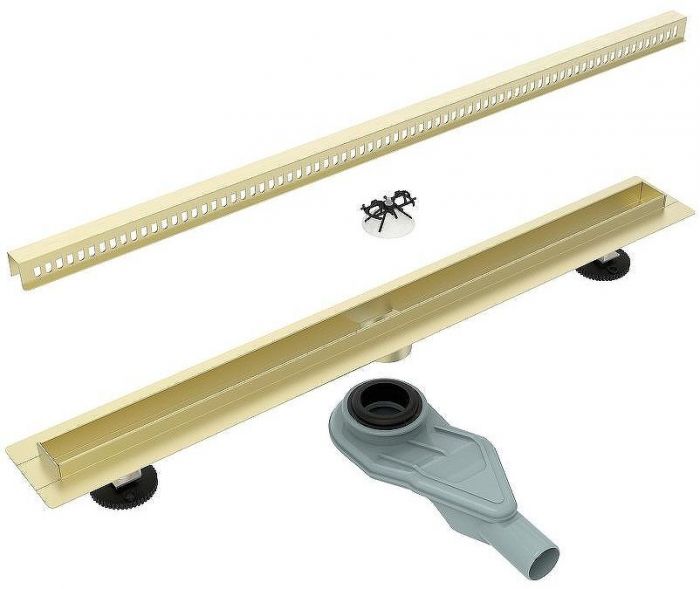 Душевой лоток Esbano Slim 60 S-SIDE-60SG ESTRSLMSIDE60SG с решеткой Золото матовое