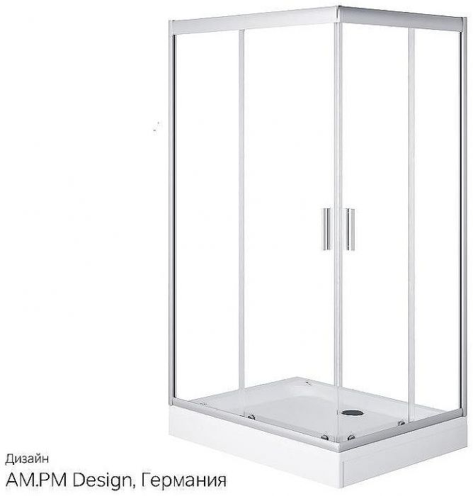Душевой уголок AM.PM Gem 120x90 W90G-404-120290-MT профиль Хром матовый стекло прозрачное