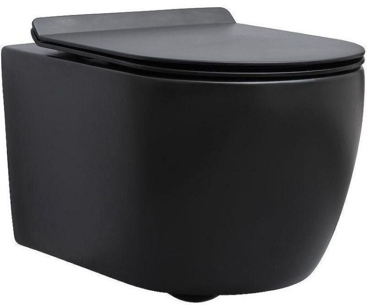 Унитаз Aquanet Cetus-BW Rimless 287008 подвесной с сиденьем Микролифт