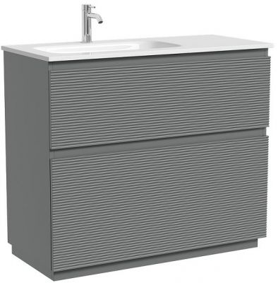 Тумба под раковину Sancos Folk Floor 100 L FL100FLES цвет Ergraut soft