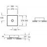 Раковина накладная 39 см Jacob Delafon Delta Pure E90011-0, белый