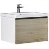 Тумба под раковину Vigo Cross 60 403 подвесная цвет Дуб давос натуральный Белый