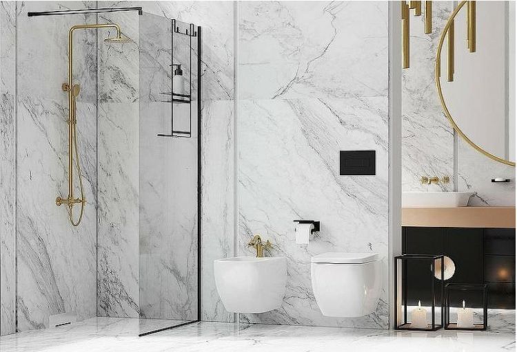 Душевой лоток Deante KOW_003D с решеткой Хром