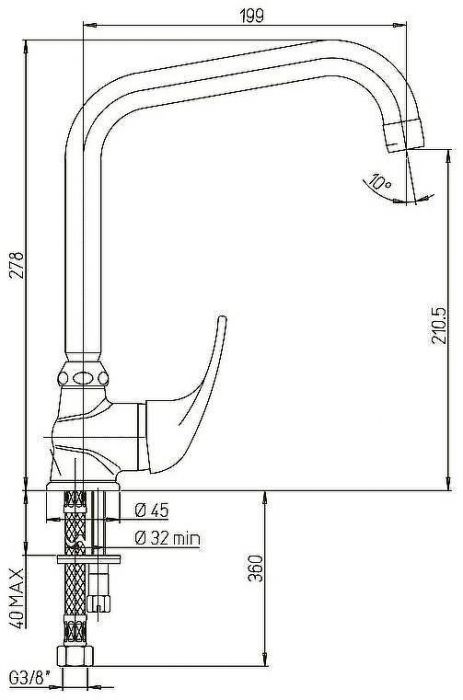 Смеситель для кухни Paini Jolly 69CR594ZKM Хром