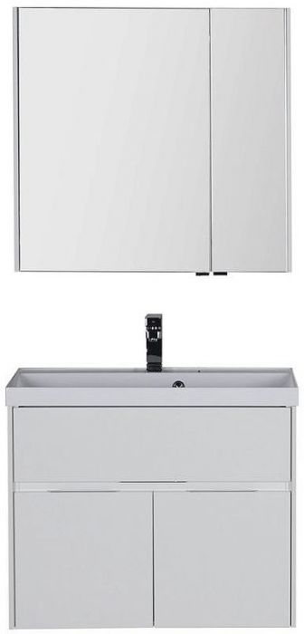 Комплект мебели для ванной Aquanet Латина 80 179839 подвесной Белый