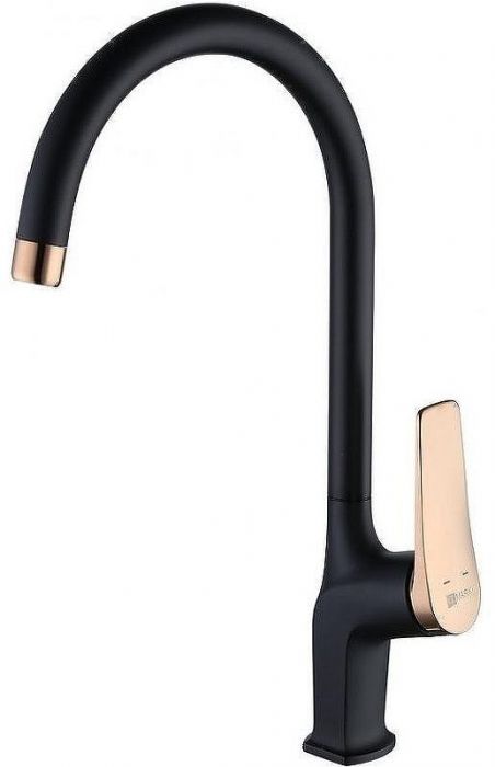 Смеситель для кухни Lemark Bronx LM3705BLR Черный Золото