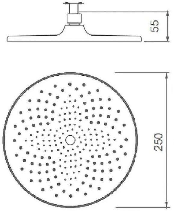 Верхний душ Splenka S451.51 Хром