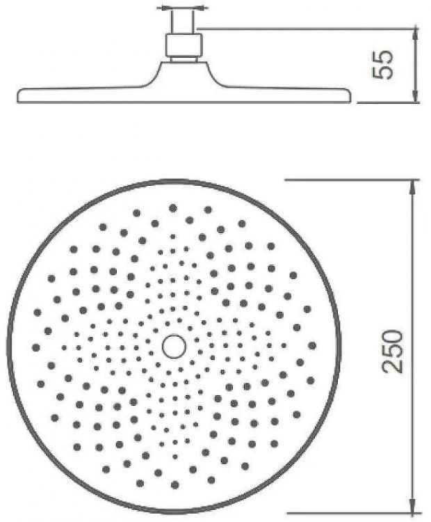 Верхний душ Splenka S451.51 Хром