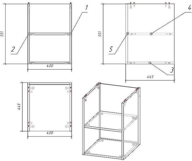 Полка Cersanit Moduo 40 SB-MD-MOD40-SZ Дуб