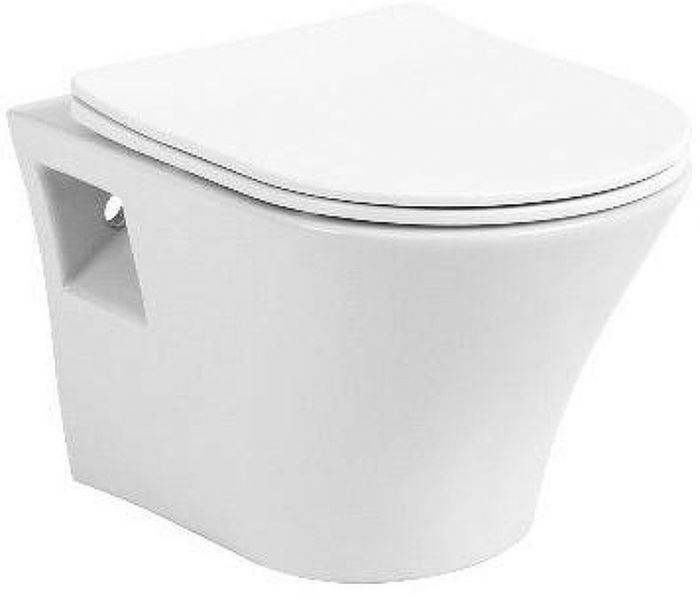 Комплект унитаза Avimano Promotion 1000080 с инсталляцией Tece Profil 9400412 с сиденьем Микролифт и клавишей смыва Хром глянцевый