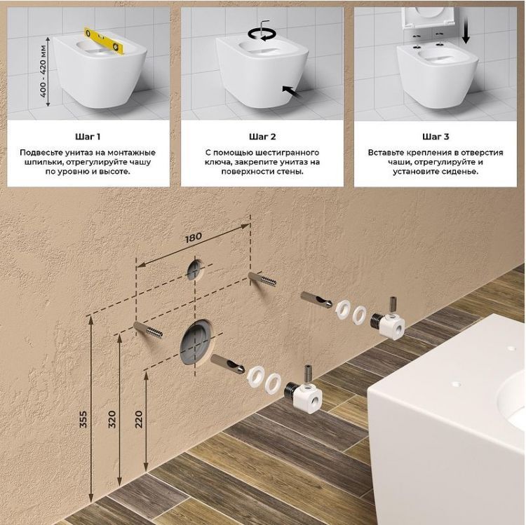 Унитаз Wellsee Pure BY Wellsee 182603001 подвесной цвет Белый матовый с сиденьем Микролифт