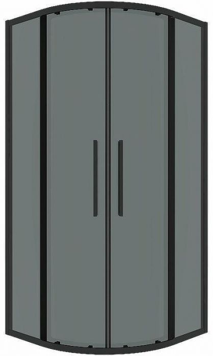 Душевой уголок Grossman Cosmo 100х100 301.K33.02.1010.21.10 профиль Черный матовый стекло тонированное