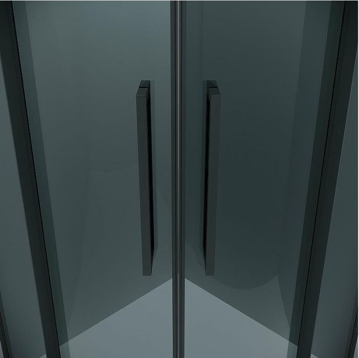 Душевой уголок Grossman Cosmo 100х100 301.K33.02.1010.21.10 профиль Черный матовый стекло тонированное