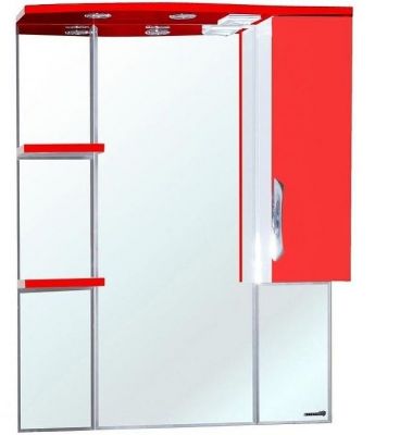 Зеркало со шкафом Bellezza Лагуна 75 R 4612112001033 с подсветкой R Красное Белое