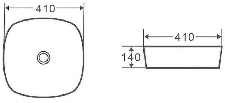Раковина-чаша Runo Bella 41 00-00001991 Белая