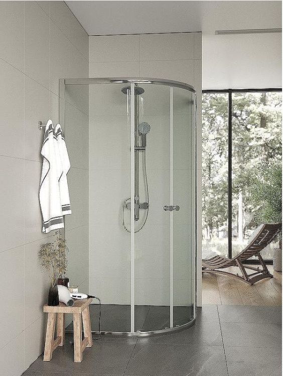 Душевой уголок Agger A01-100TCR/G 100x100 профиль Хром стекло прозрачное