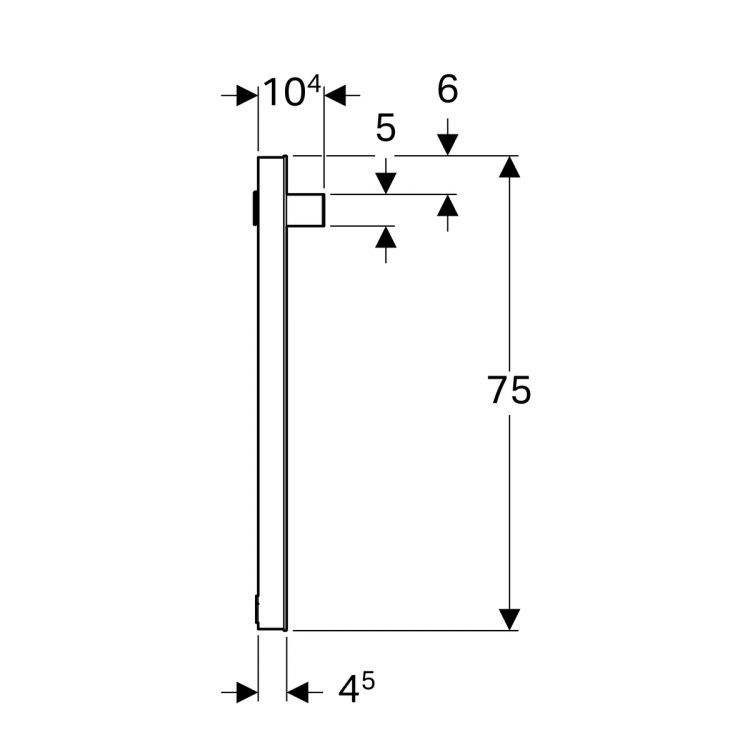 Зеркало Geberit iCon с подсветкой, 90x4, [840790000]