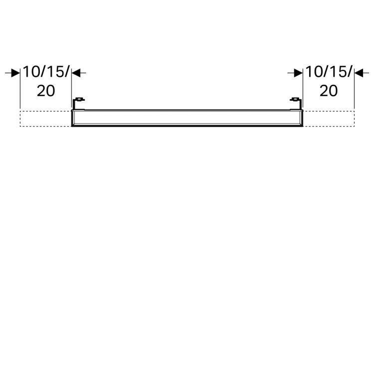 Зеркало Geberit iCon с подсветкой, 90x4, [840790000]