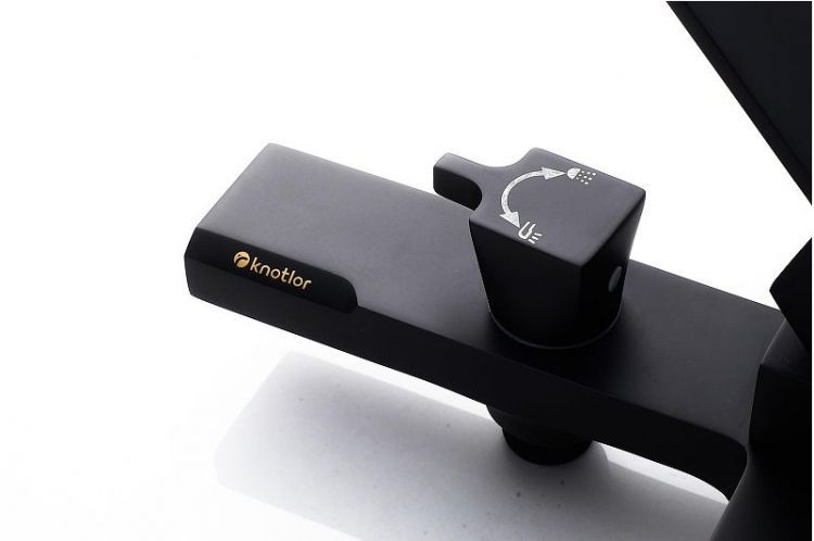 Смеситель для ванны Knotlor Stable KN-22/BL цвет Черный матовый