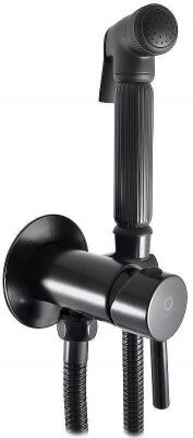 Гигиенический душ со смесителем Rav Slezak Seina SE843/1CMAT Черный матовый