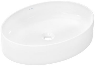 Hansgrohe Xuniva D Раковина-чаша 55х40см., без отв., накладная, без перелива, цвет: белый