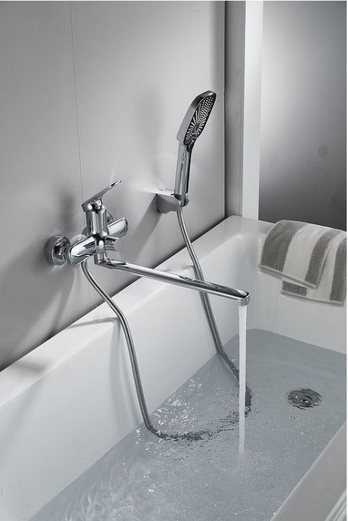 Смеситель для ванны Shevanik S8522 универсальный цвет Хром Смеситель для ванны Shevanik S8522 универсальный цвет Хром