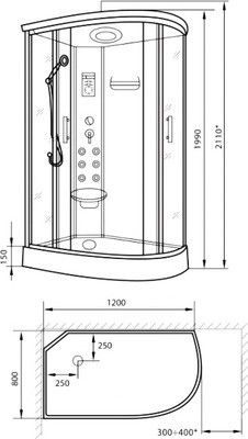 Душевая кабина Luxus 811 R Душевая кабина Luxus 811 R