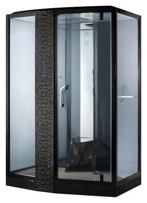 Душевая кабина Orans SR-89102LS черная, с баней Душевая кабина Orans SR-89102LS черная, с баней