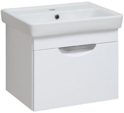 Тумба под раковину Runo Ибица 50 00000001046 подвесная Белая