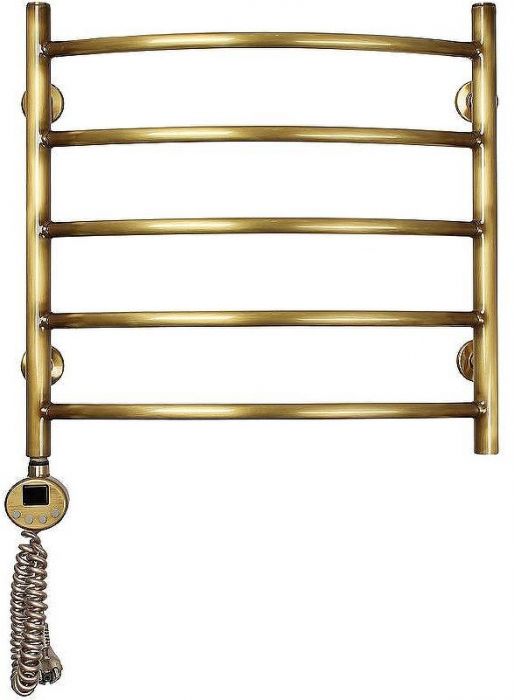 Электрический полотенцесушитель Domoterm Калипсо П5 500x500 АБР EL Античная бронза