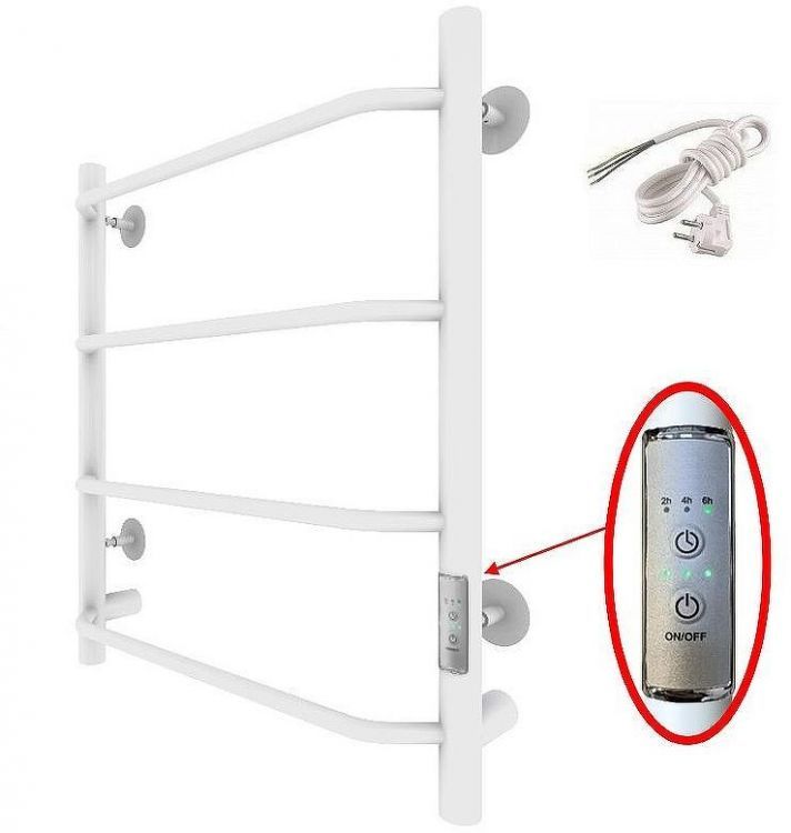 Электрический полотенцесушитель Тругор ПЭК 6 СП 60x50 Белый