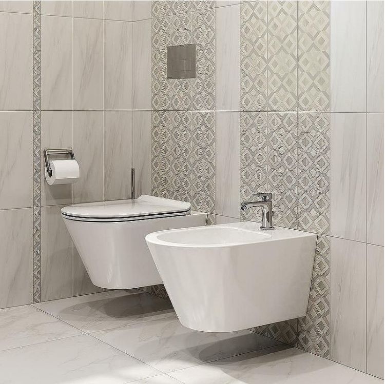 Биде Kerama Marazzi Plaza Modern PLM.bidet.02 подвесное Белое глянцевое