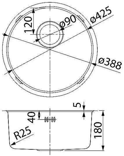 Кухонная мойка Iddis Edifice 42 EDI42G0i77 Графит