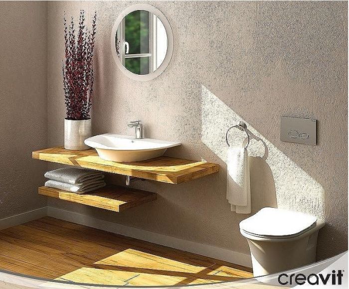 Клавиша смыва Creavit Drop GP2003.00 Хром матовая