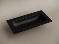 Раковина накладная мебельная CERAMICANOVA Grace прямоугольная, без отверстия под смеситель,, цвет черный матовый, CN7019MBWx