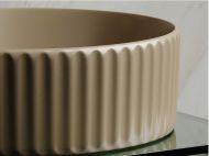 Умывальник CERAMICANOVA Element чаша накладная круглая (цвет Капучино Матовый) CN6057MC