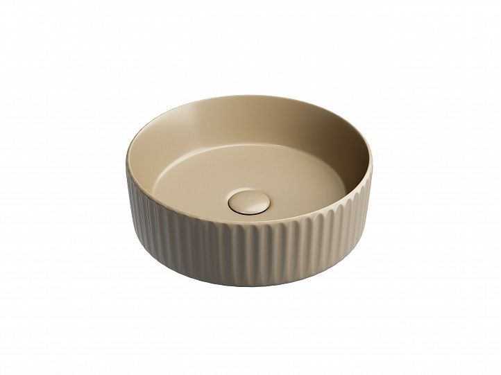 Умывальник CERAMICANOVA Element чаша накладная круглая (цвет Капучино Матовый) CN6057MC