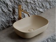 Умывальник CERAMICANOVA Element чаша накладная прямоугольная (цвет Капучино Матовый) CN6009MC