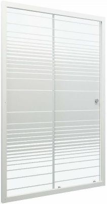 Душевая дверь Triton Слайд 120 Щ0000038520 профиль Белый стекло прозрачное с рисунком