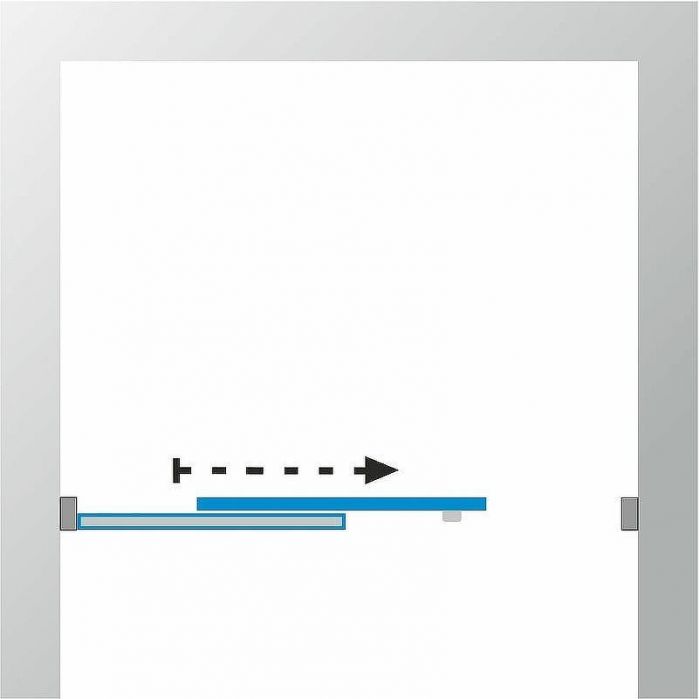 Душевая дверь Triton Слайд 120 Щ0000038520 профиль Белый стекло прозрачное с рисунком