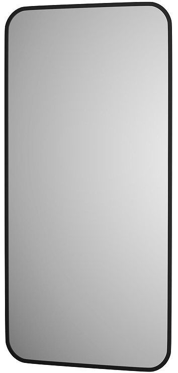 Зеркало Defesto Aura 50х100 DF 2975 с подсветкой 28W-3000K/Без выключателя/Теплый белый свет/Черная рама