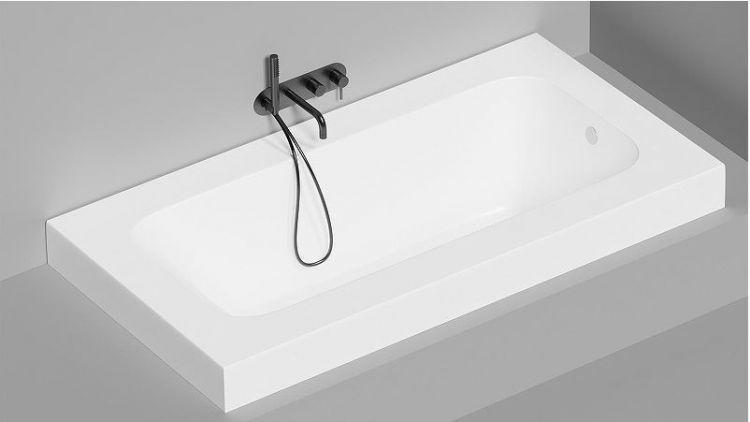 Ванна из искусственного камня Salini Orlanda Plus 190х100 102024M Белая матовая