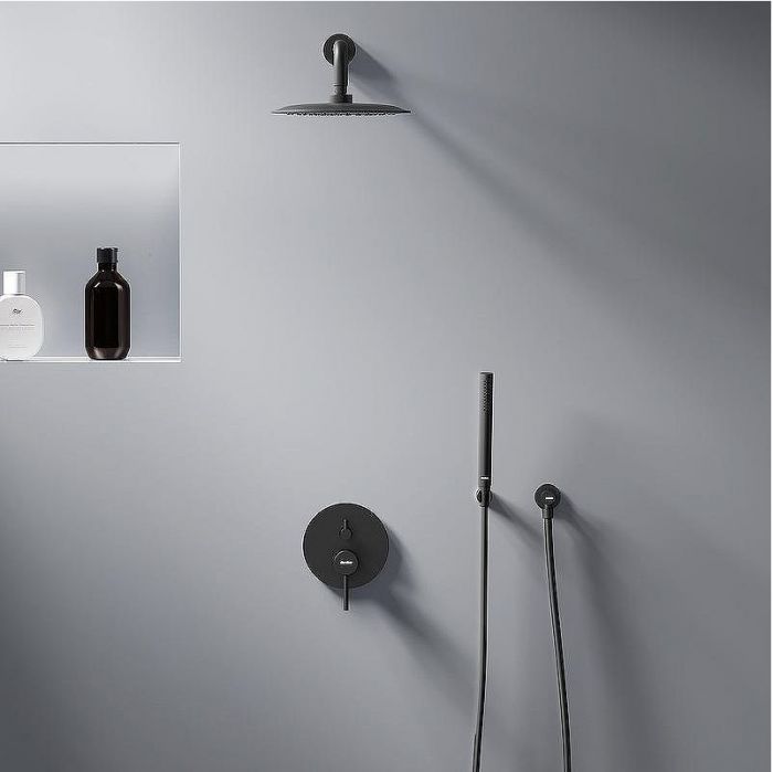 Душевая система Damixa Scandinavian Pure 936520300 Черная матовая