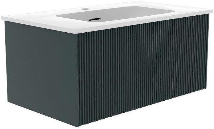 Тумба под раковину La Fenice Terra 80 FNC-01-TER-G-80 подвесная Серо-зеленая