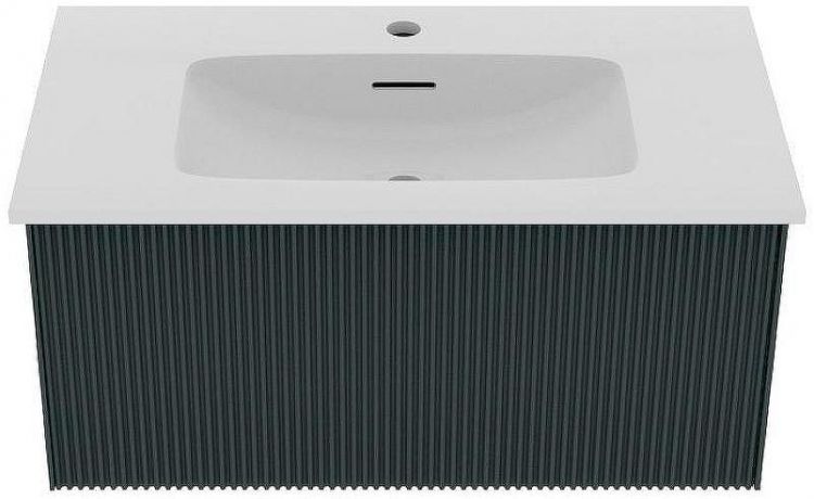 Тумба под раковину La Fenice Terra 80 FNC-01-TER-G-80 подвесная Серо-зеленая