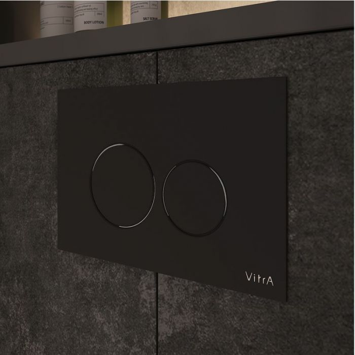 Клавиша смыва Vitra Origin 740-2450 Черная глянцевая