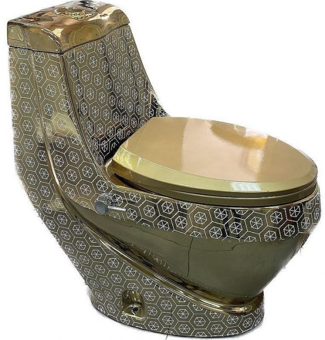 Унитаз биде Laguraty 2160ACGOLDEN Золото с сиденьем Микролифт