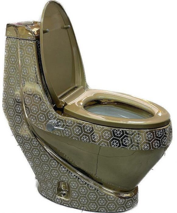 Унитаз биде Laguraty 2160ACGOLDEN Золото с сиденьем Микролифт